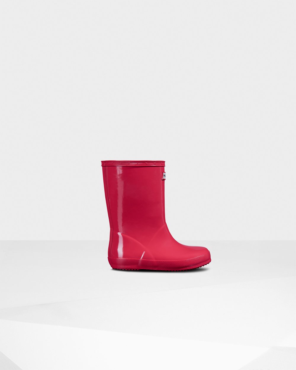 Kids Rain Boots - Hunter Original First Classic Gloss (01ZEBAQFD) - Pink